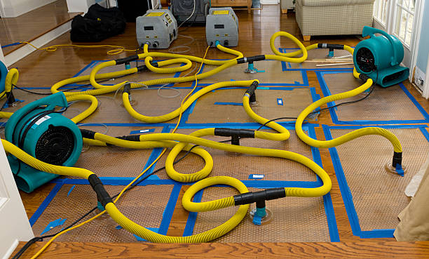 Professional Water Extraction technician working in Marlow, OK